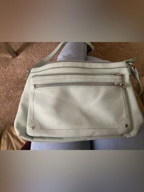 Relic Mint Green Crossbody Bag with Gold Accents